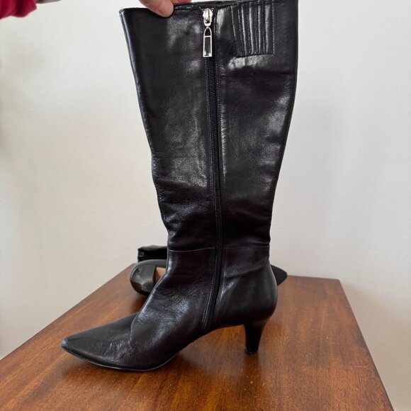 Tahari Minna Boots Black Leather - Picture 3 of 11